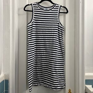 Old Navy Striped Sleeveless Dress, navy and white striped, size Small